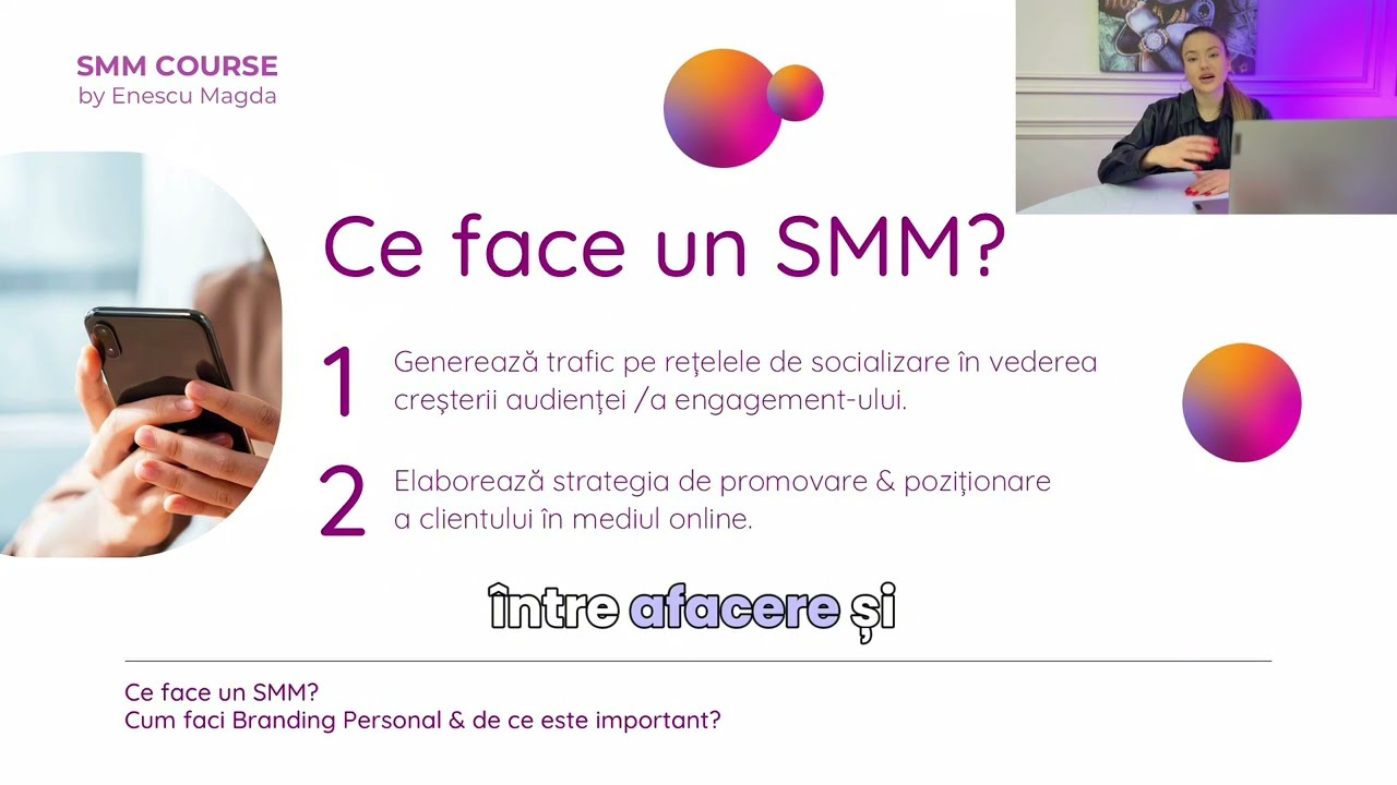 Curs SMM - lecția 1