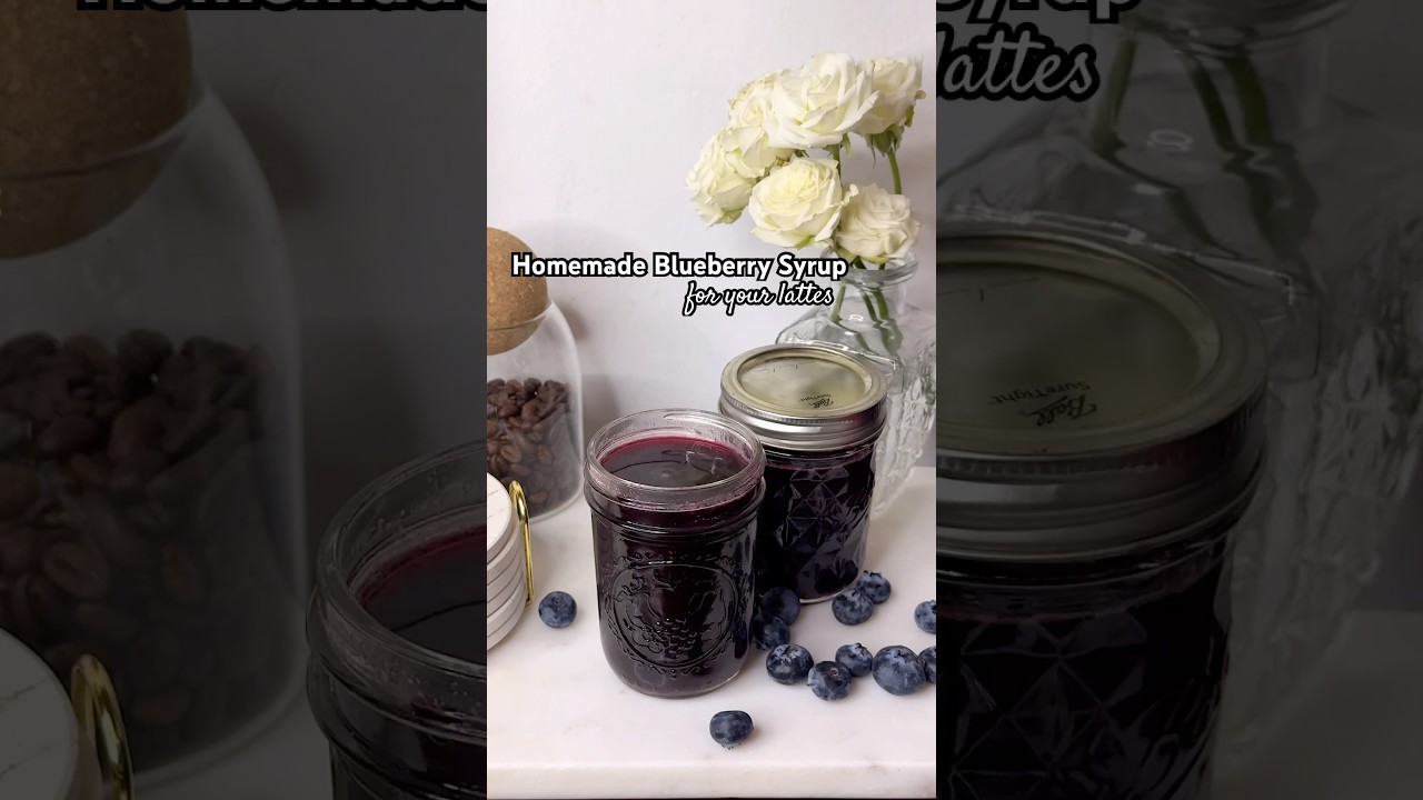 This homemade blueberry syrup is so easy to make, and so much better than store-bought!