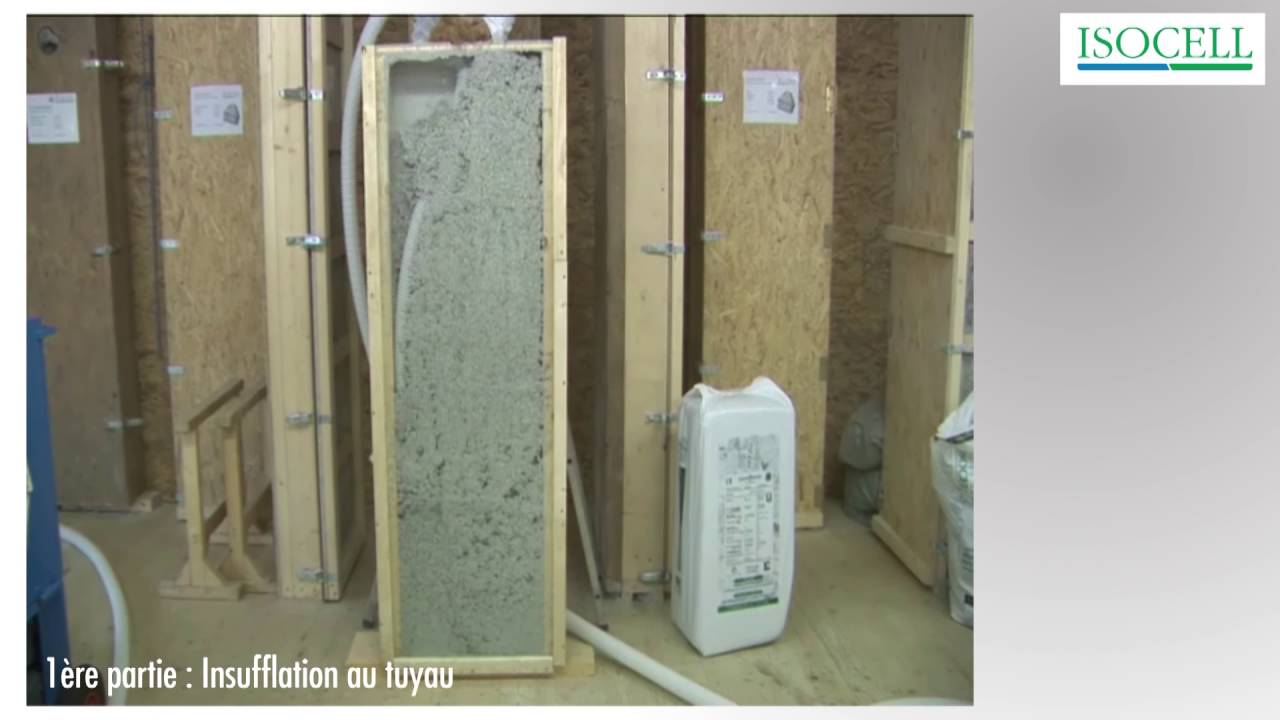 Controle de densité de la ouate de cellulose insufflée dans caisson