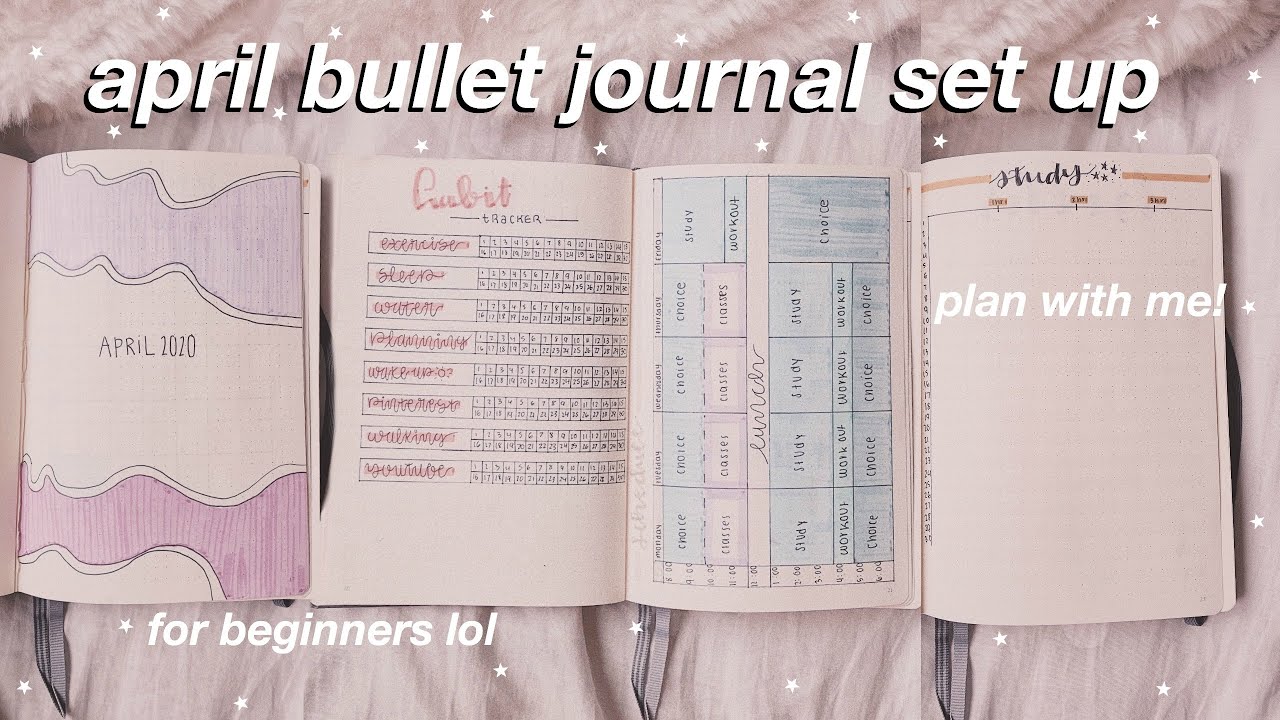 april bullet journal set up + plan with me