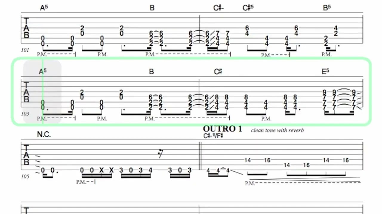 PERIPHERY ● Facepalm Mute [ Isolated Guitar 1 + TAB ]