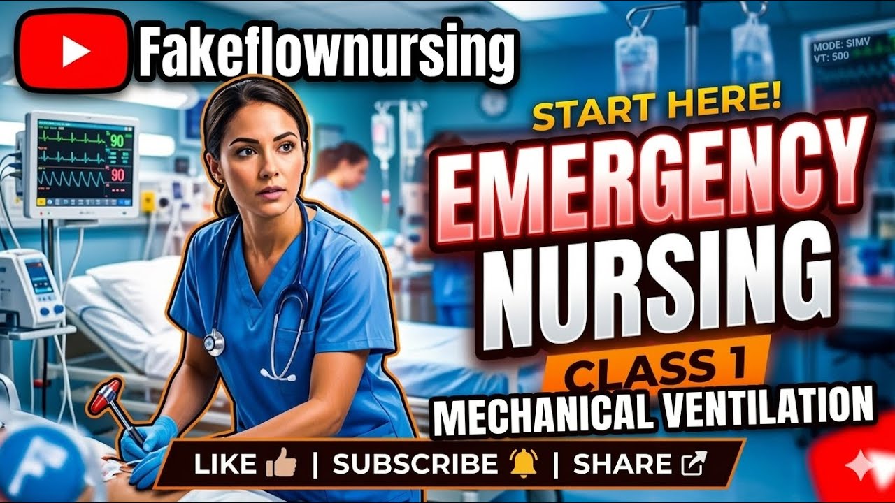 EMERGENCY NURSING CLASS 1. #emergency #icu #ventilator