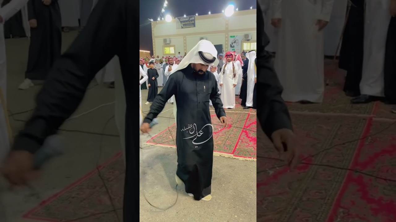 محاوره قويه بين الشاعرين " ابراهيم امسحاقي" و"ابراهيم هباش" في قصر المملكه بمحايل 1444/6/26