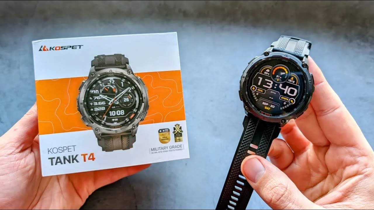 Kospet Tank T4 - GPS Smartwatch with MAPS - Unboxing & Full REVIEW
