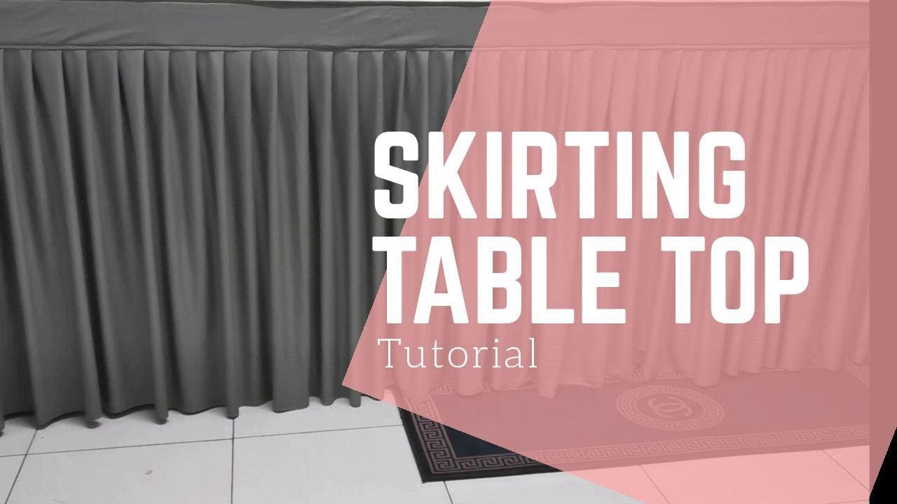 TUTORIAL || Part 1 Cara Jahit Skirting Table Top yang mudah dan cepat sesuai untuk pemula