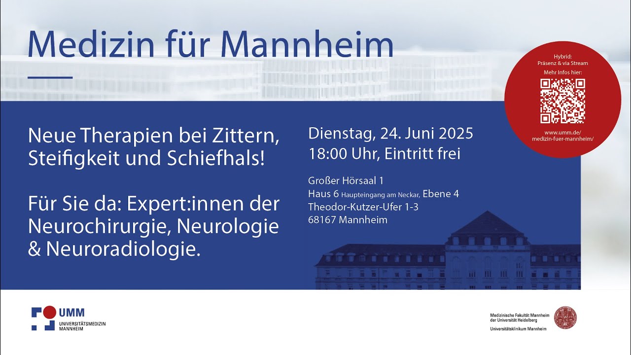 Neue Therapien bei Zittern, Steifigkeit und Schiefhals!