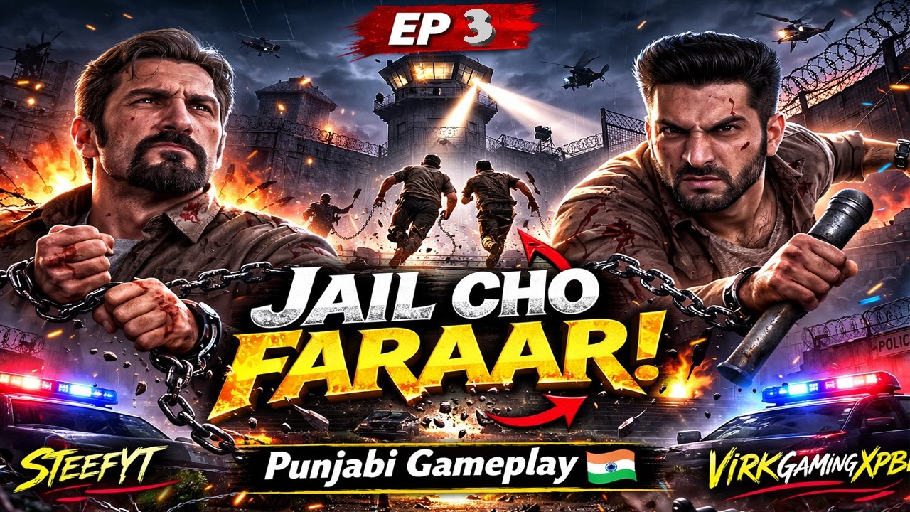 Jail Cho Faraar!😈🔥| A Way Out #2 Punjabi Gameplay| SteefYT x @VirkGamingXPB