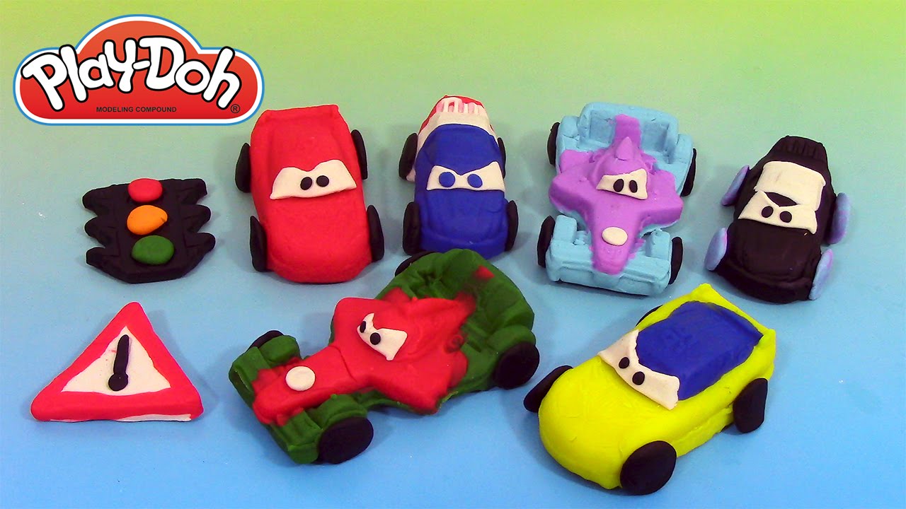Pâte à modeler Play Doh Disney Pixar Cars 2 Grand Prix Race Mats Circuits