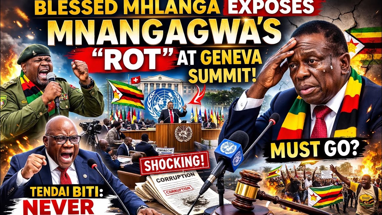 Blessed Mhlanga Exposes Mnangagwa's ROT at Geneva Summit 😱 Tendai Biti NEVER Cowered! 