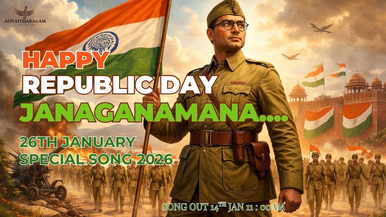 REPUBLIC DAY SPECIAL 2026 | JANAGANAMANA TELUGU SONG #republicday#youtube#youtuber 