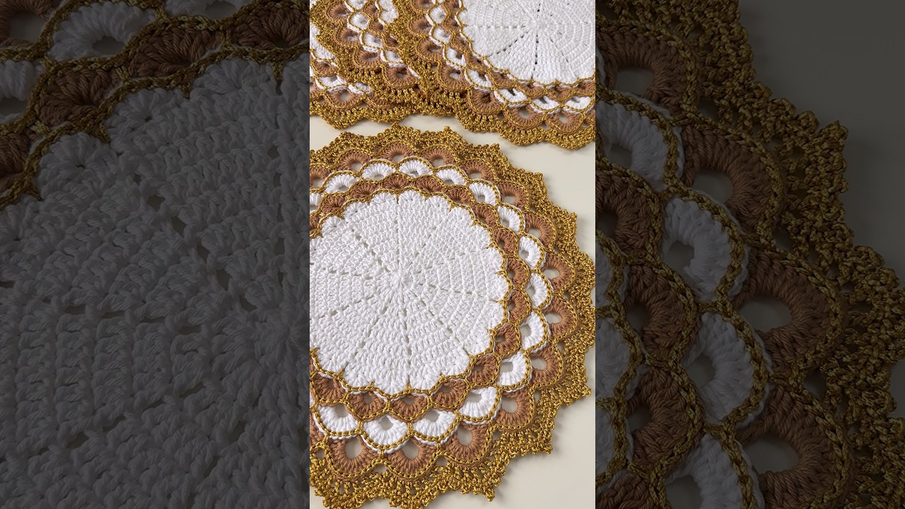 CLICA NO TEXTO ACIMA ⬆️ Sousplat de crochet turco luxo