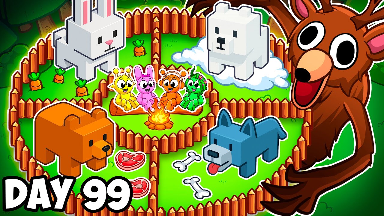 I Trapped Every Animal in 99 Nights in the Forest…