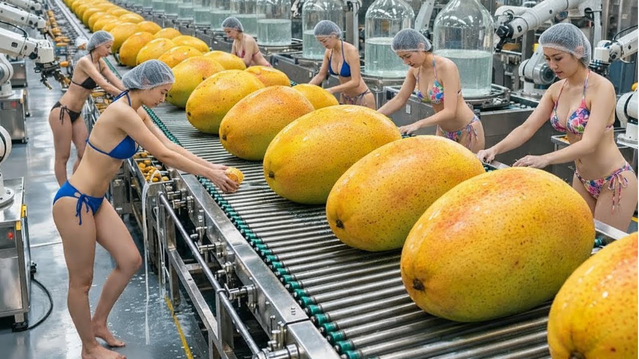 Inside a Modern Mango Factory: From Tropical Farms to Perfect Mango Slices (Full Process)