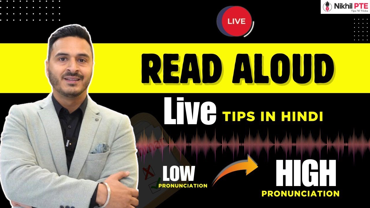 LIVE TEST - READ ALOUD TIPS AND TRICKS IN HINDI WITH FULL EXPLANATION || PTE BY NIKHIL || 