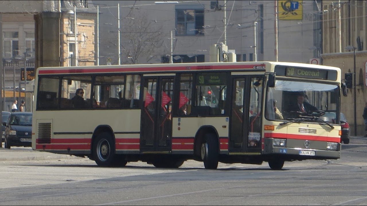 [Sound] Bus MB O 405 NKF | #318 | Verkehrsbetriebe Karlsruhe GmbH