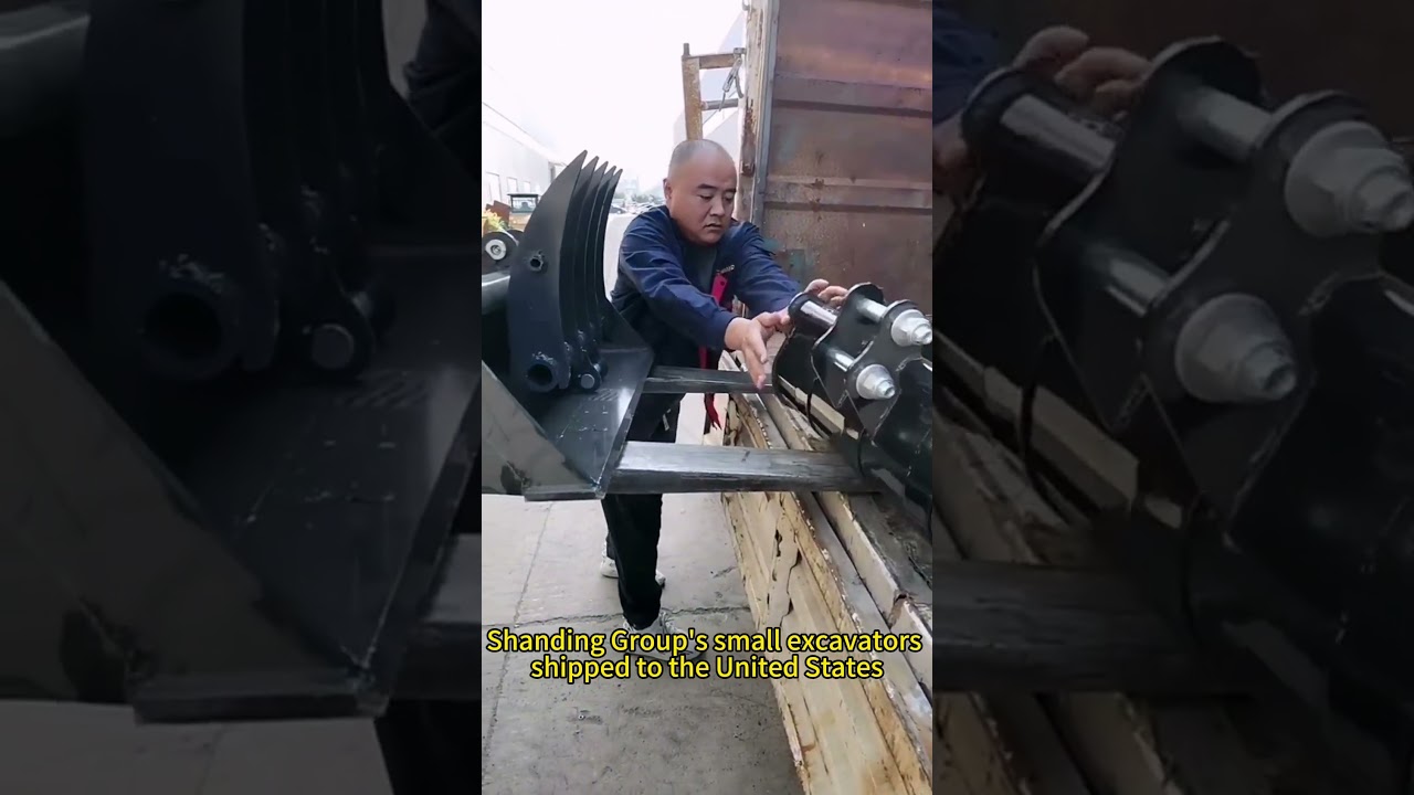 Shanding excavator delivery site