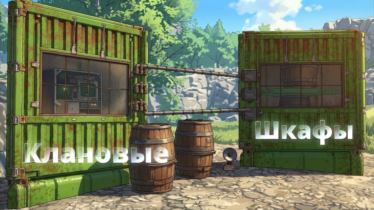 Клановые шкафы с автопередачей лута, (гайд за 5 минут) (Rust\Раст)