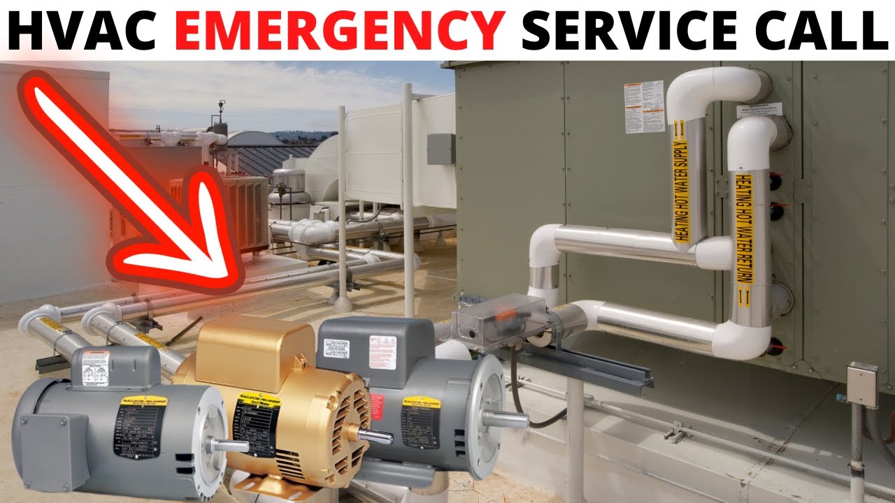 HVAC Service Call: Baldor Electric 3 Horsepower Motor Replacement For 4 Pipe Fan Coil Unit
