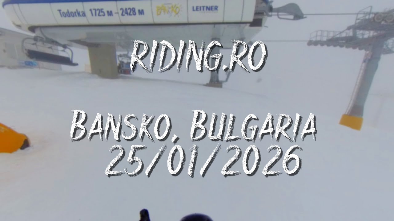 Skiing flow run | Bansko, Bulgaria | 25.01.2026 | RIDING.RO #ski #bansko