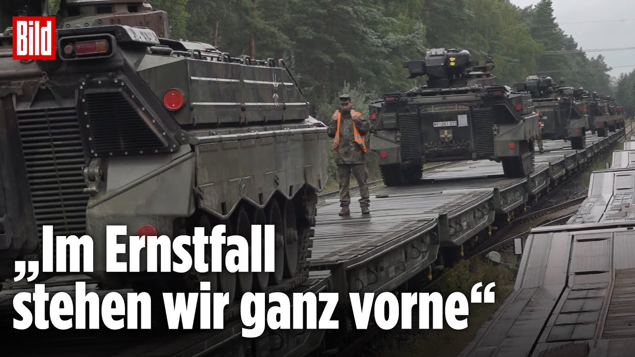 Warnung an Putin: Deutsche Panzer auf dem Weg nach Litauen