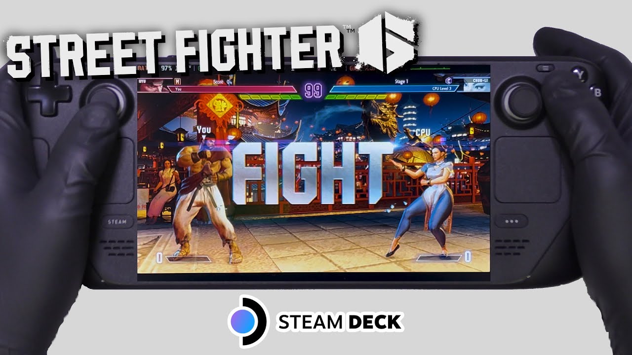 Street Fighter 6 | Steam Deck Gameplay | Steam OS | Launch Day Online Experience