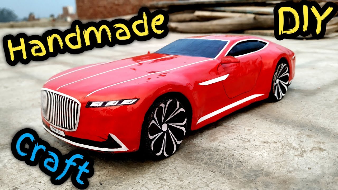 Diy RC Cardboard Car | Handmade Mercedes maybach 6 | Scale Car Toy