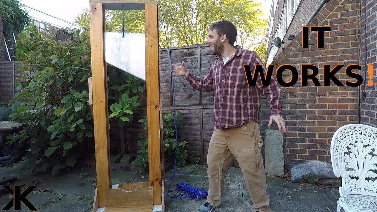 Chopping an OLD BED into a Halloween Guillotine!
