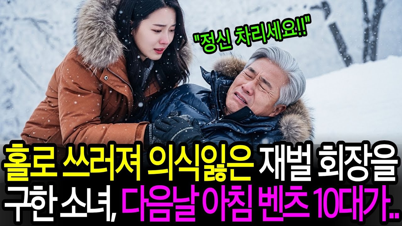 눈꽃산행 중 쓰러진 10조 재벌회장 목숨걸고 구한 산장 소녀, 다음날 집 앞에 벤츠 10대가 줄지어 오는데ㅣ감동사연ㅣ사연라디오ㅣ오디오북