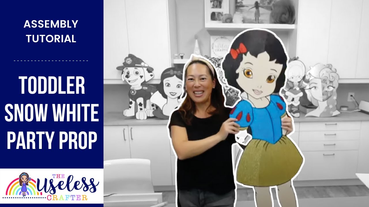 DIY Snow White Disney Princess 48 inches Assembly for Cricut Off the Mat- Larger Than Mat