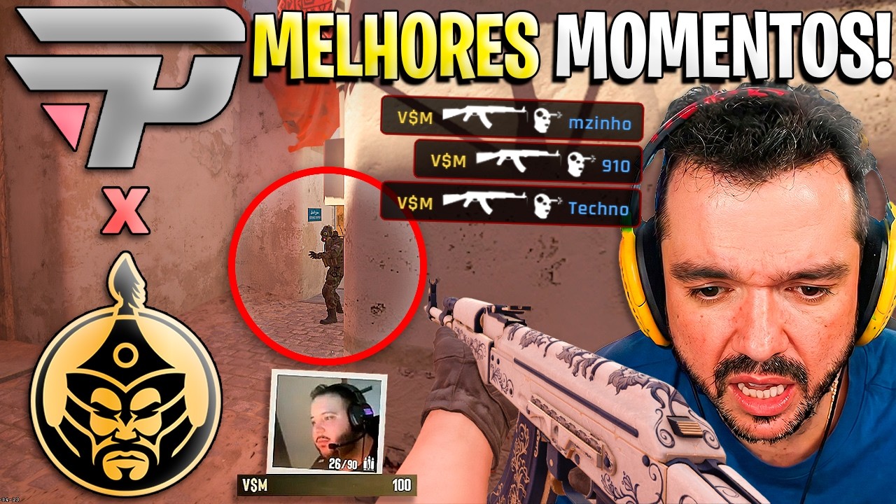 VSM DEU A VIDA!🔥 PAIN x THE MONGOLZ (MELHORES MOMENTOS) - ESL PRO LEAGUE (GAULES)