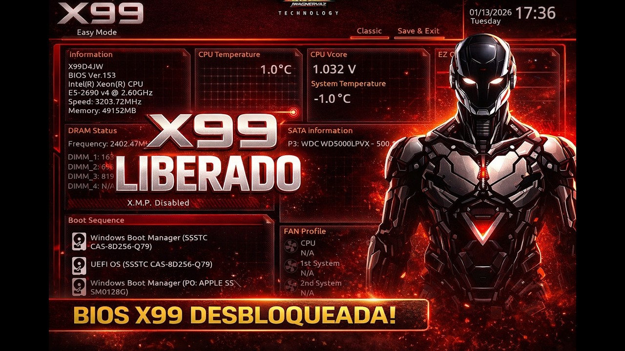 A Primeira BIOS Gráfica Completa do Mundo para Placas-Mãe X99 Chinesas