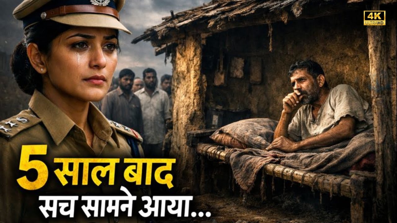 तलाकशुदा IPS पत्नी 5 साल बाद पति की झोपड़ी पहुँची… सच सामने आते ही पूरा गाँव काँप उठा