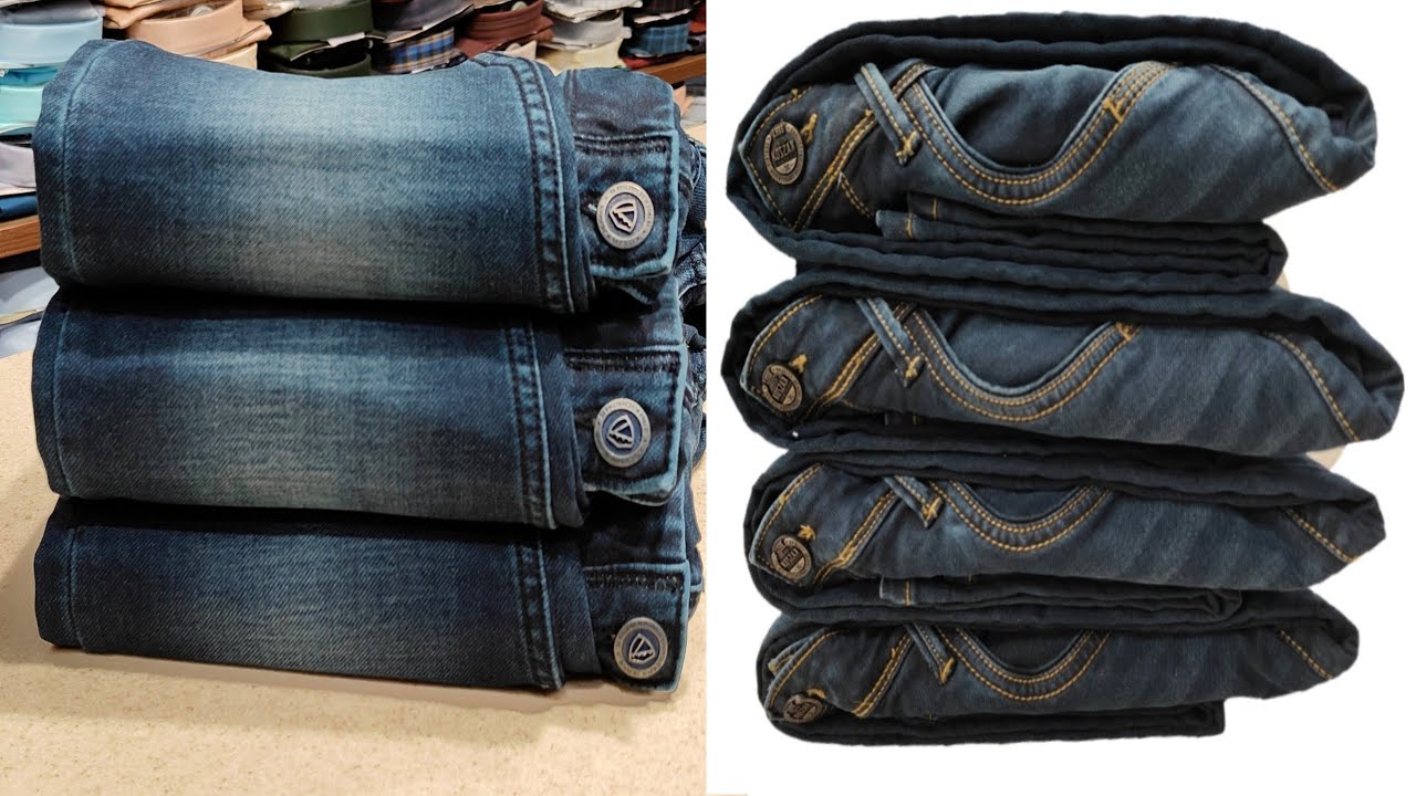 How to fold jeans for showroom | jeans folding tricks |  jeans display folding | jeans folding