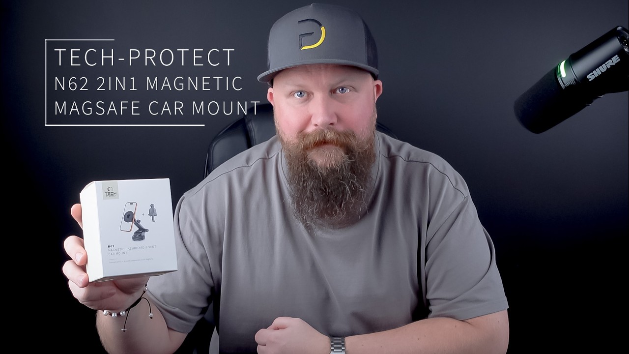 Uchwyt Jednocześnie Magnetyczny i Szczękowy - Tech-Protect N62 MagSafe Vent & Dashboard Car Mount