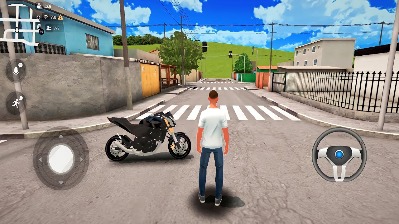 Jogando o novo jogo de motos online para celulares (Rodograu) Big open world Ep.25
