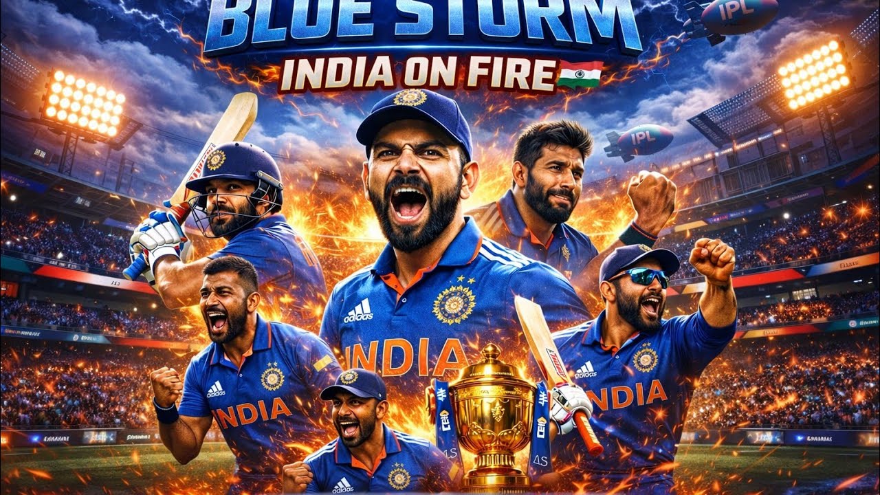 “BLUE STORM – Bharat On Fire” 🇮🇳🔥 || “Jeetega India – The Roar of Champions” 🏆#india #indiancricket