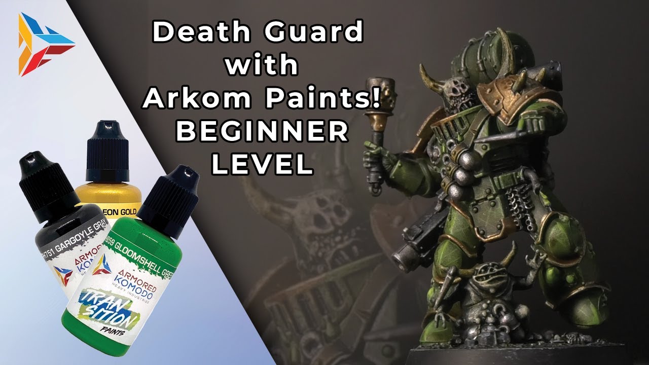 How To Paint Death Guard using Armored Komodo paints | Beginner | Armored Komodo