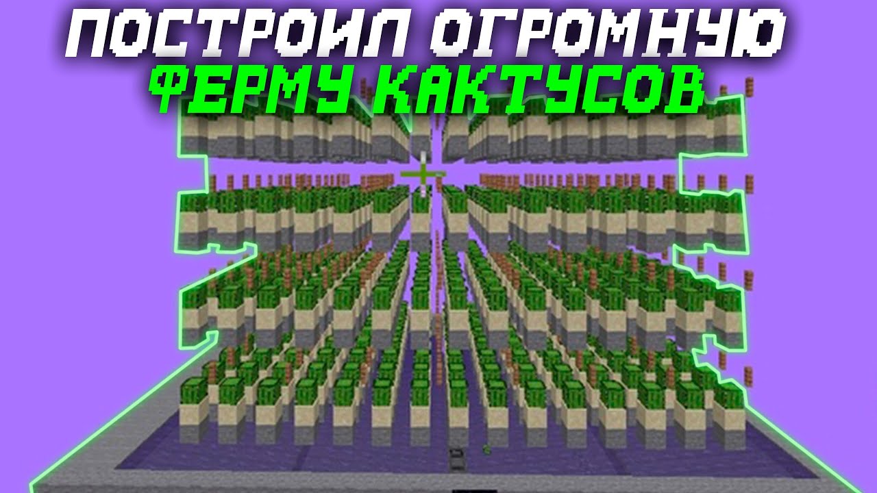 Огромная ферма кактусов на вайпе | FrizMine