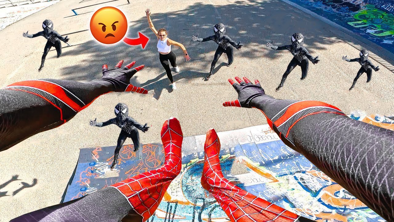 6 BROS SPIDER-MAN Escaping COMPLETELY CRAZY SPIDER-MOM! (Funny Real Life Parkour POV)