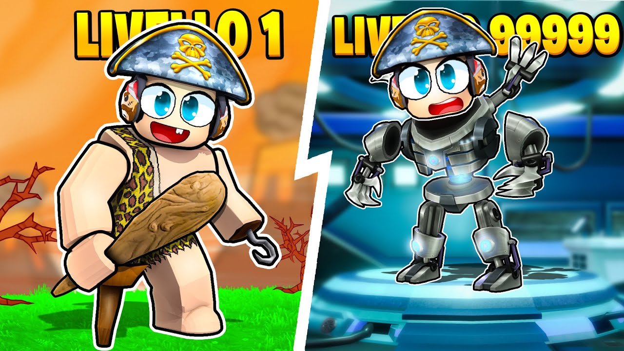 MI EVOLVO DALLA PREISTORIA AL FUTURO SU ROBLOX!