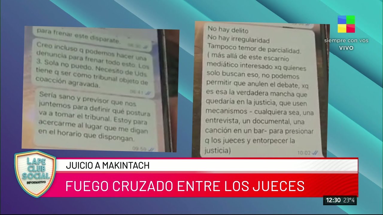 EXCLUSIVO: LOS CHATS DE LA JUEZA JULIETA MAKINTACH