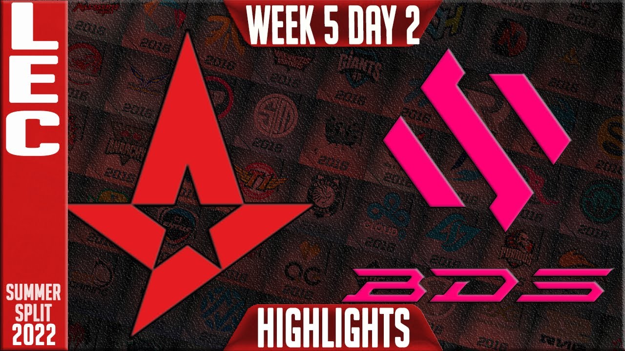 AST vs BDS Highlights | LEC Summer 2022 W5D2 | Astralis vs Team BDS