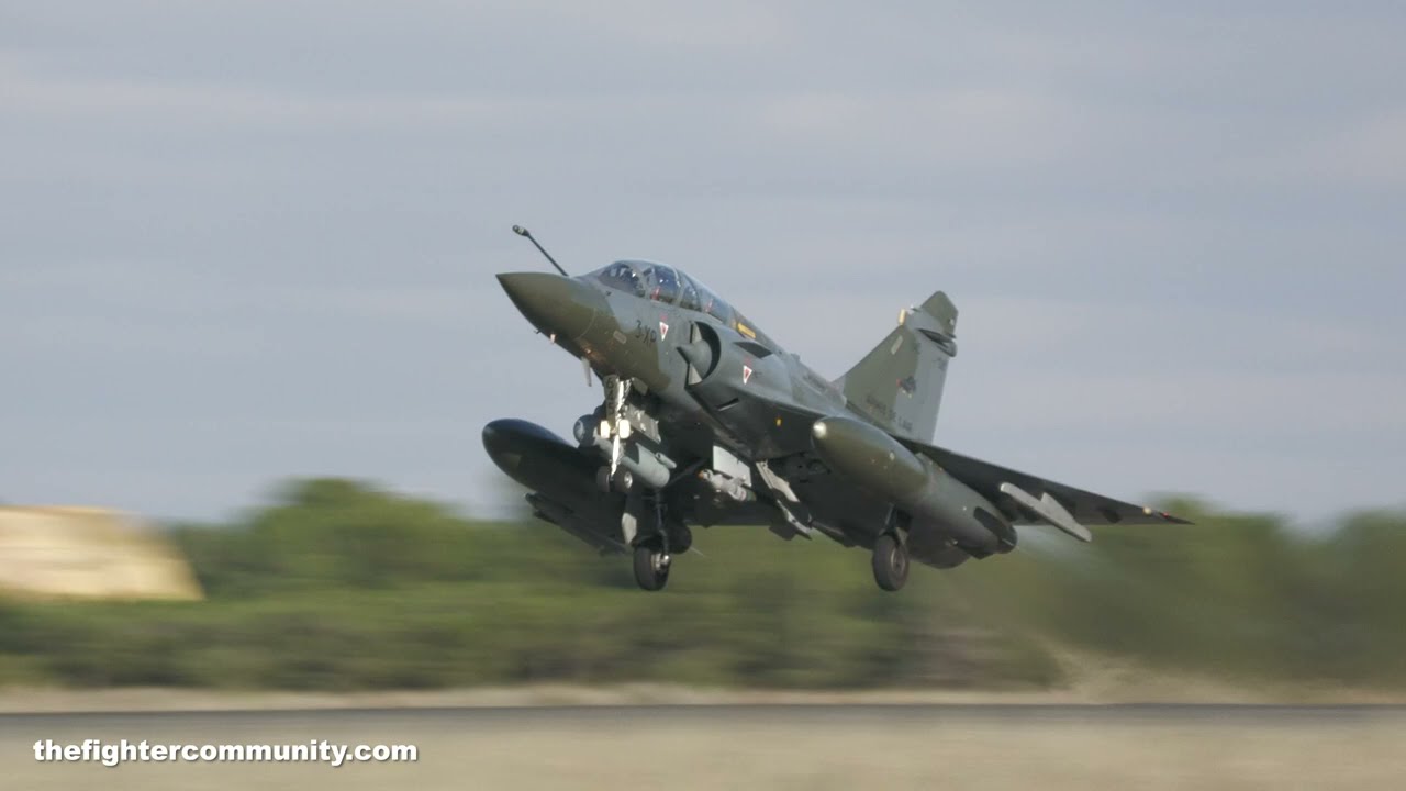 (4K) TLP Flight OpS Mirage 2000D Armee de l'Air et del Espace. French Air Force.