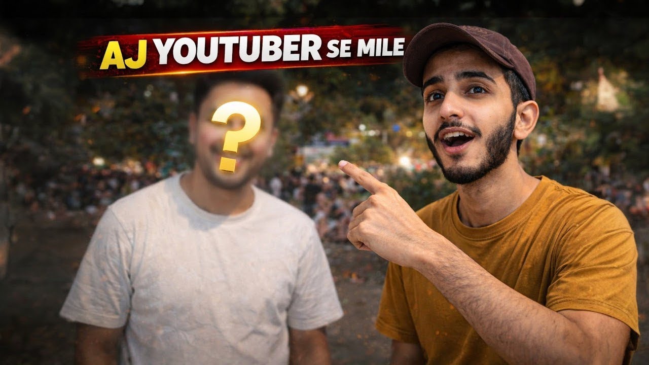 Aj YouTuber Se Milne gay . @hamzburnie