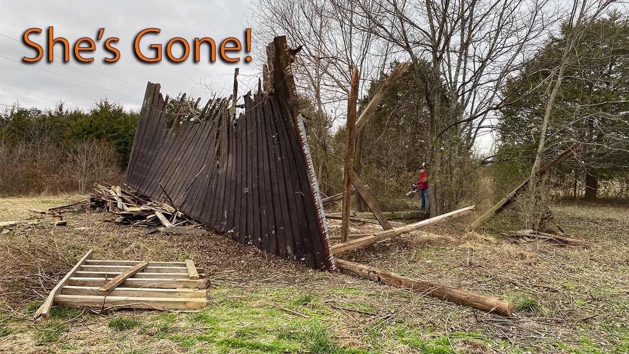 The Dilapidated Old Barn Is Gone!