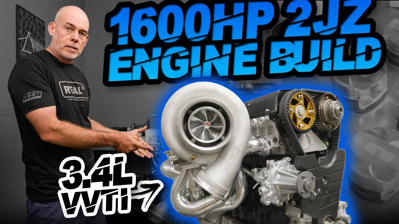 Building a 1600HP 2JZ-GE VVTI | 3.4L Stroker (Engine Build - Jay’s Tech Tips)