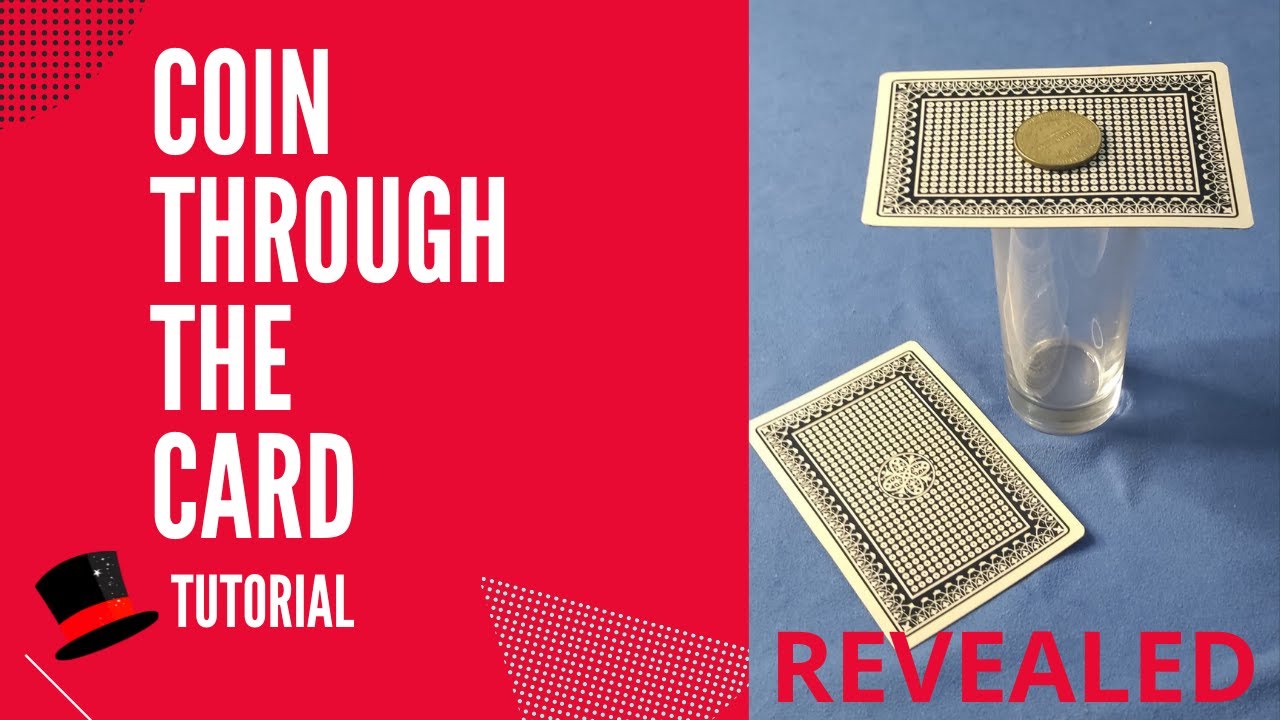 Amazing Coin Through The Card / Magic Trick Revealed / Tutorial