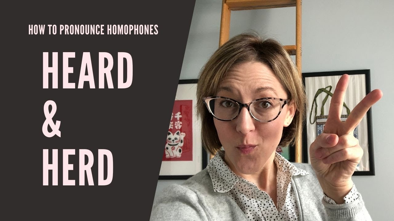 Learn to Pronounce HEARD & HERD- American English Homophone Pronunciation Lesson #learnenglish