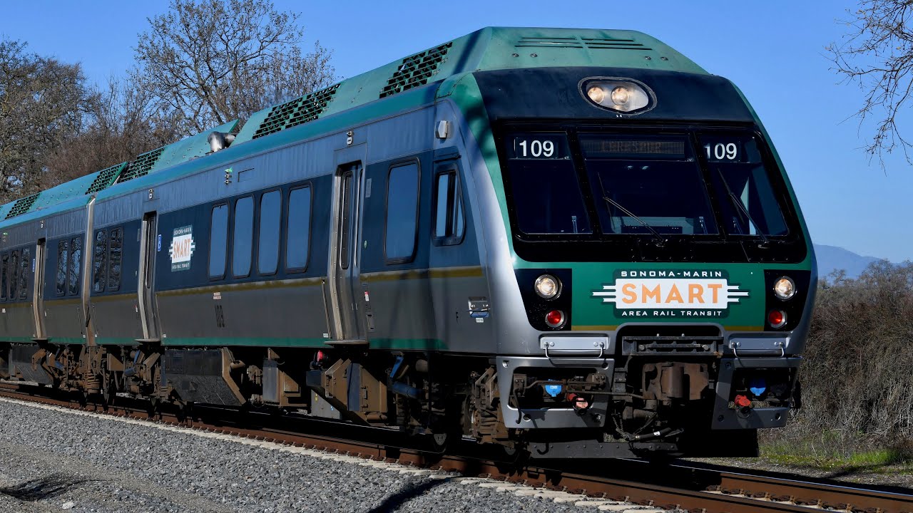 SMART Commuter Train in California's San Francisco Bay Area