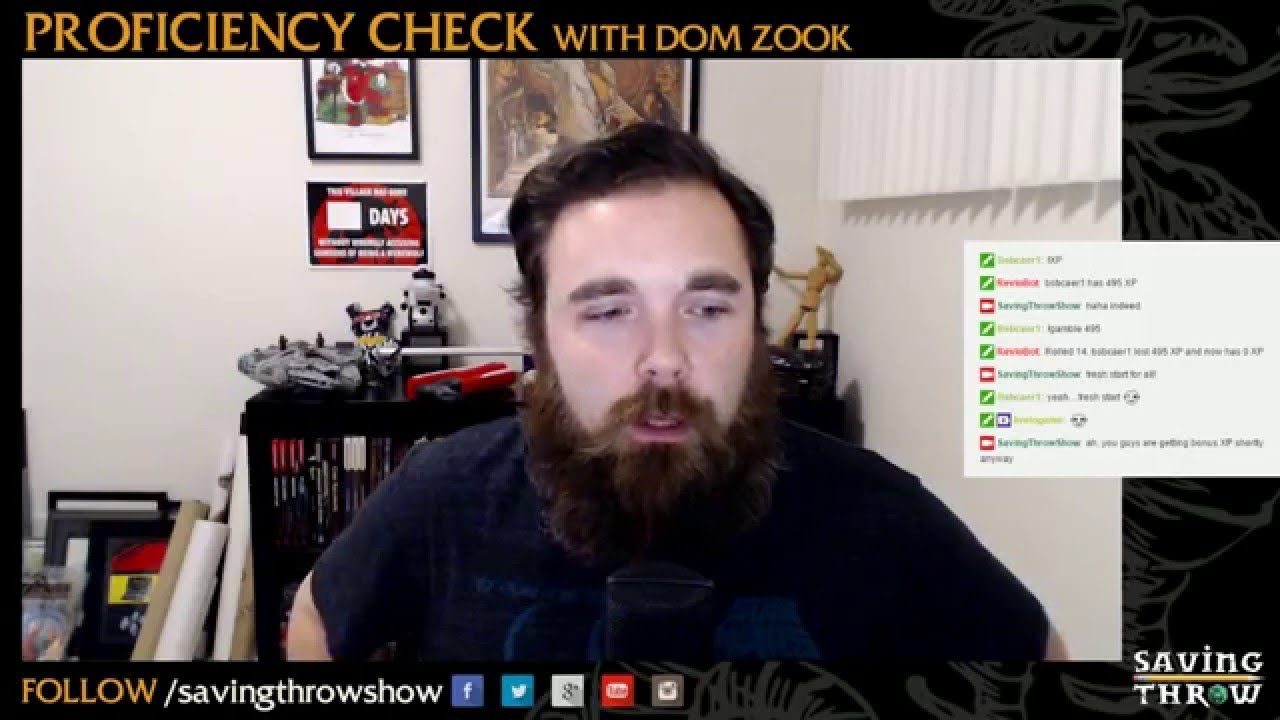 Proficiency Check w/ Dom Zook - Episode 4 - RPGs, Surveys & Game Enhancement